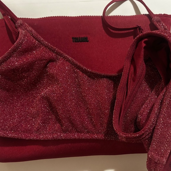 triangl swimwear Other - Triangl Bikini Mica Chee Sparkle Dark Red Small